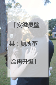 安徽灵璧县：厕所革命再升级