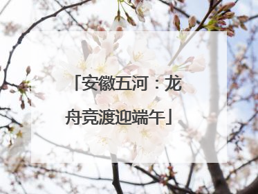 安徽五河：龙舟竞渡迎端午