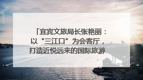 宜宾文旅局长张艳丽：以“三江口”为会客厅，打造近悦远来的国际旅游城市｜文旅局长说