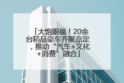 大饱眼福！20余台精品豪车齐聚嘉定，推动“汽车+文化+消费”融合