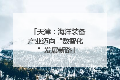 天津：海洋装备产业迈向“数智化”发展新路