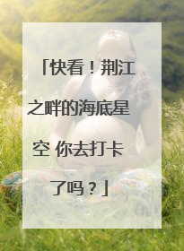 快看！荆江之畔的海底星空 你去打卡了吗？