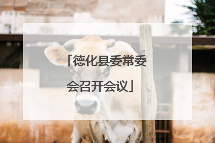 德化县委常委会召开会议