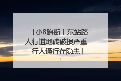 小8跑街丨东站路人行道地砖破损严重 行人通行存隐患