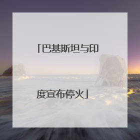 巴基斯坦与印度宣布停火