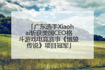 广东选手Xiaohai斩获美国CEO格斗游戏电竞赛事《饿狼传说》项目冠军