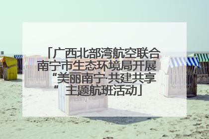 广西北部湾航空联合南宁市生态环境局开展“美丽南宁·共建共享”主题航班活动