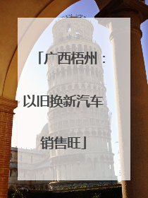 广西梧州：以旧换新汽车销售旺