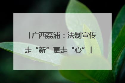 广西荔浦：法制宣传走“新”更走“心”