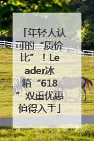 年轻人认可的“质价比”！Leader冰箱“618”双重优惠值得入手