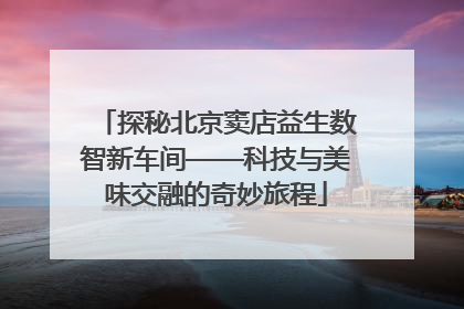 探秘北京窦店益生数智新车间——科技与美味交融的奇妙旅程
