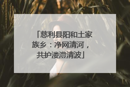 慈利县阳和土家族乡：净网清河，共护溇澧清波