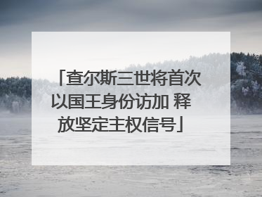 查尔斯三世将首次以国王身份访加 释放坚定主权信号