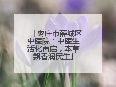枣庄市薛城区中医院：中医生活化再启，本草飘香润民生