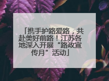 携手护路爱路，共赴美好前路！江苏各地深入开展“路政宣传月”活动