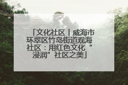 文化社区丨威海市环翠区竹岛街道观海社区：用红色文化“浸润”社区之美