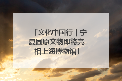 文化中国行｜宁夏固原文物即将亮相上海博物馆