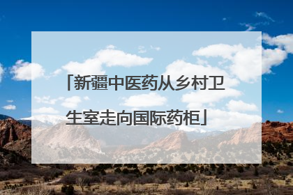 新疆中医药从乡村卫生室走向国际药柜