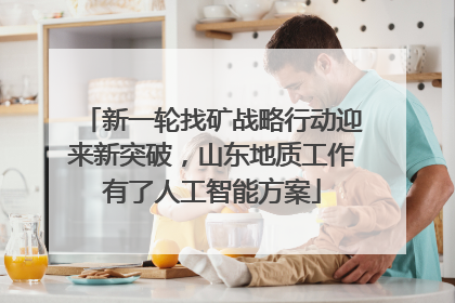 新一轮找矿战略行动迎来新突破，山东地质工作有了人工智能方案