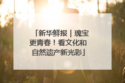 新华鲜报｜瑰宝更青春！看文化和自然遗产新光彩