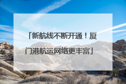 新航线不断开通！厦门港航运网络更丰富