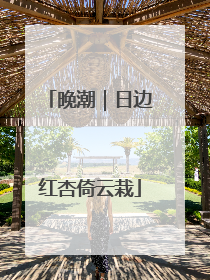 晚潮｜日边红杏倚云栽