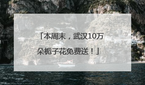 本周末，武汉10万朵栀子花免费送！