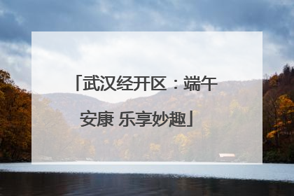武汉经开区：端午安康 乐享妙趣