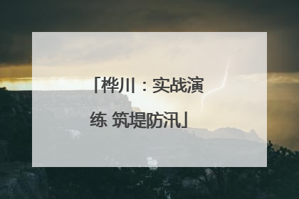 桦川：实战演练 筑堤防汛