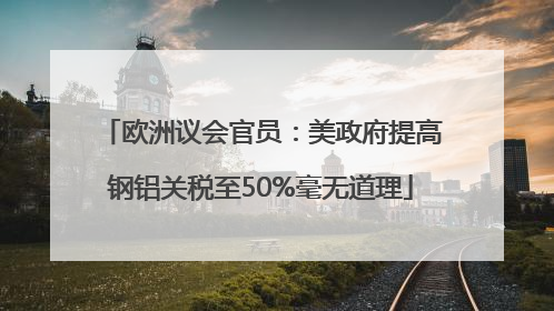 欧洲议会官员：美政府提高钢铝关税至50%毫无道理