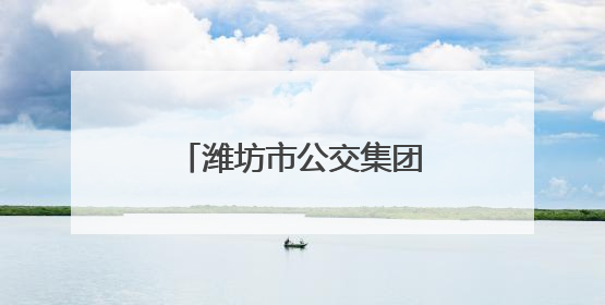 潍坊市公交集团智慧出行惠民生 便民服务暖人心