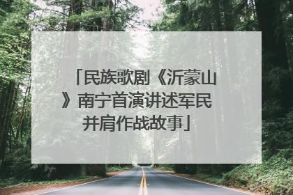 民族歌剧《沂蒙山》南宁首演讲述军民并肩作战故事