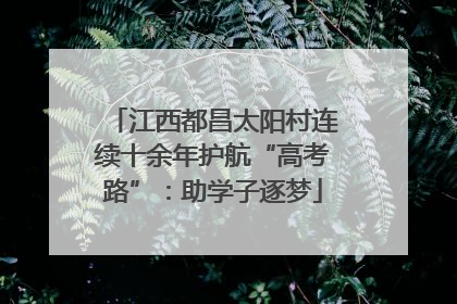 江西都昌太阳村连续十余年护航“高考路”：助学子逐梦
