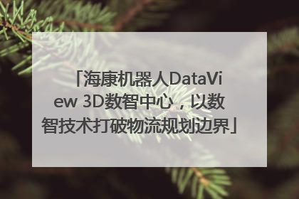 海康机器人DataView 3D数智中心，以数智技术打破物流规划边界