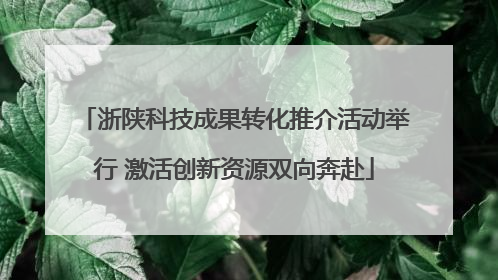 浙陕科技成果转化推介活动举行 激活创新资源双向奔赴
