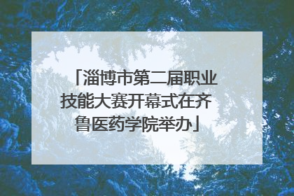 淄博市第二届职业技能大赛开幕式在齐鲁医药学院举办
