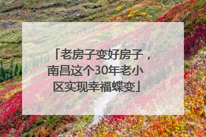 老房子变好房子，南昌这个30年老小区实现幸福蝶变
