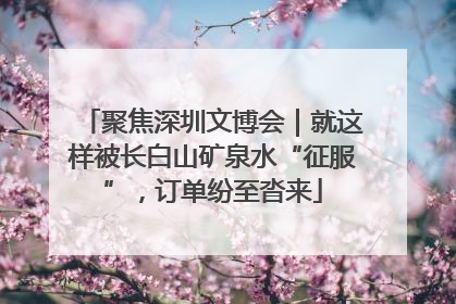 聚焦深圳文博会｜就这样被长白山矿泉水“征服”，订单纷至沓来