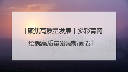 聚焦高质量发展丨多彩青冈 绘就高质量发展新画卷
