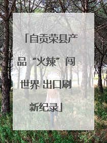 自贡荣县产品“火辣”闯世界 出口刷新纪录
