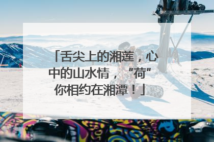 舌尖上的湘莲，心中的山水情，“荷”你相约在湘潭！