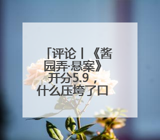 评论丨《酱园弄·悬案》开分5.9，什么压垮了口碑？
