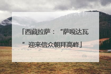 西藏拉萨：“萨嘎达瓦”迎来信众朝拜高峰