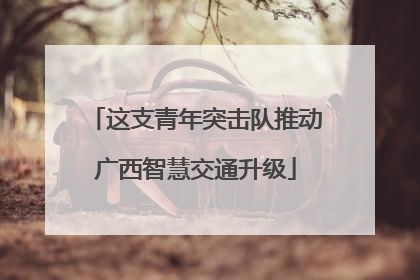 这支青年突击队推动广西智慧交通升级