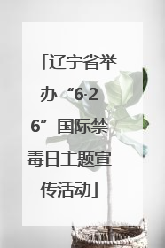 辽宁省举办“6·26”国际禁毒日主题宣传活动