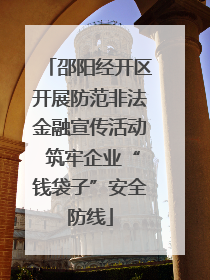 邵阳经开区开展防范非法金融宣传活动 筑牢企业“钱袋子”安全防线