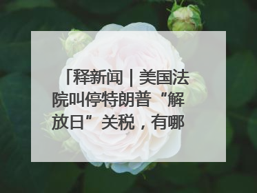 释新闻｜美国法院叫停特朗普“解放日”关税，有哪些看点？