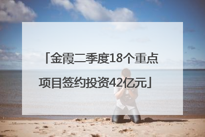 金霞二季度18个重点项目签约投资42亿元