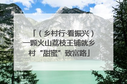 （乡村行·看振兴）一颗火山荔枝王铺就乡村“甜蜜”致富路