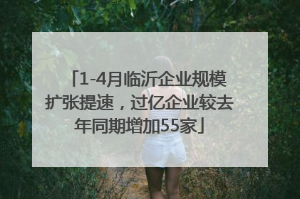 1-4月临沂企业规模扩张提速，过亿企业较去年同期增加55家